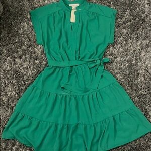 monteau Los Angeles green dress 👗